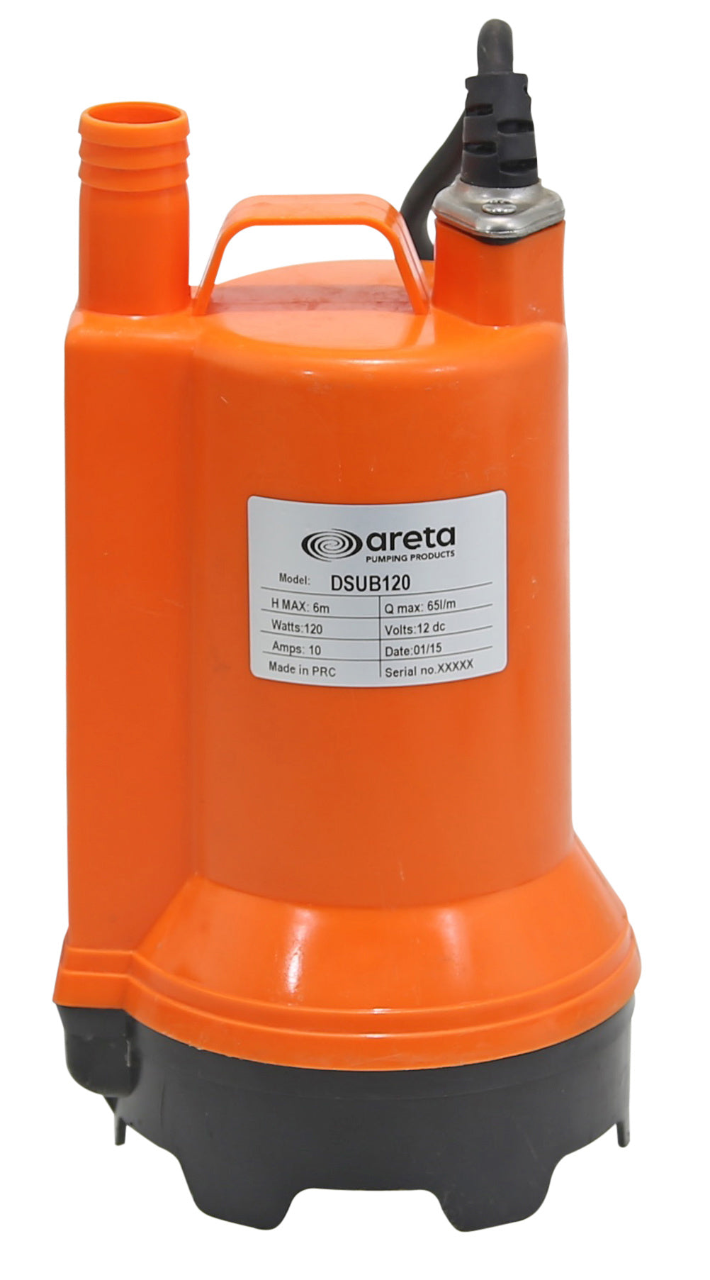 Calf Milk Submersible Pumps - ARETA Submersible Pump 12v DC 120w 10A with Battery Clips