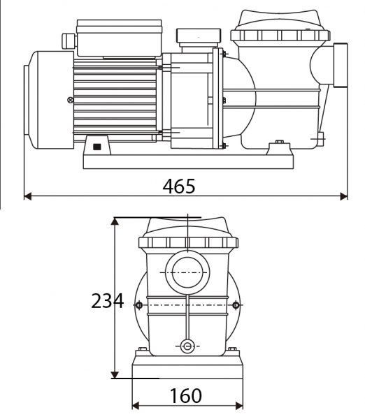 ONGA APR100 POOL PUMP - 1hp