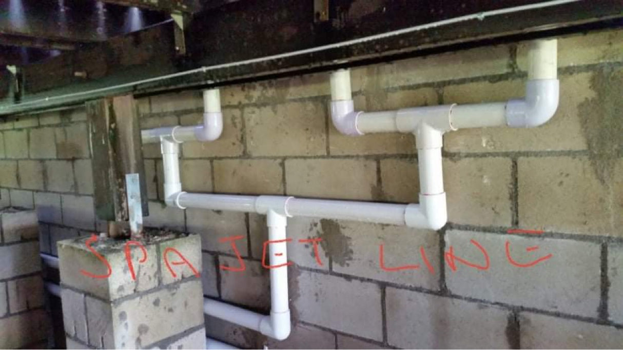 New Pool Equipment and Pipe Layout