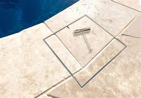 Hidden skimmer lid - stainless