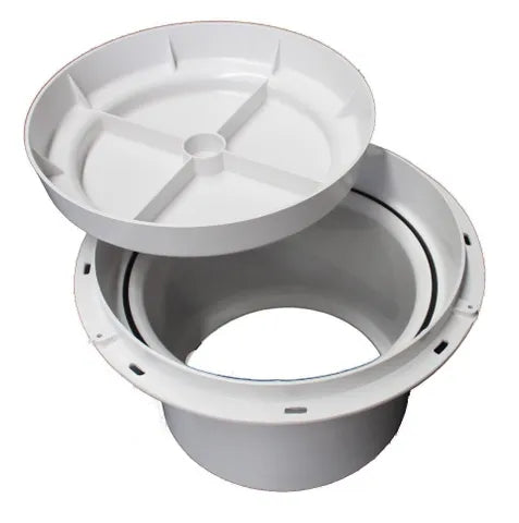 Hydrostat with plate for concrete pools