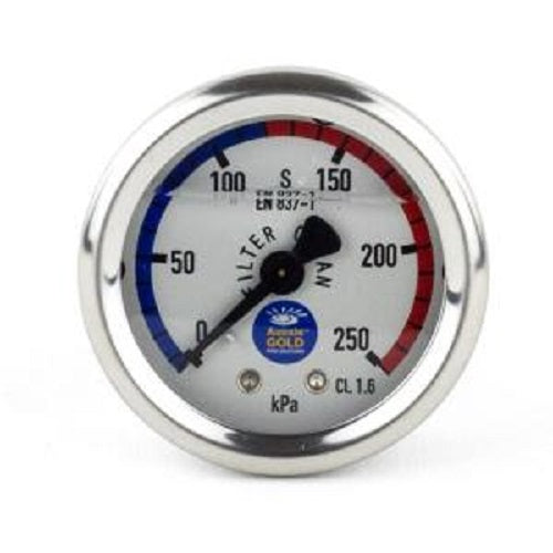 Waterco Pool Filter - Pressure Gauge oil filled