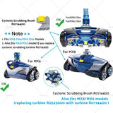 4pcs Activ Brush Scrubber For Zodiac MX6 MX8 AX10 AstralPool S10 Pool Cleaners