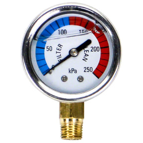 Waterco Pool Filter - Pressure Gauge oil filled