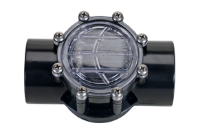 PVC Flow Check Valve - non return - spring loaded